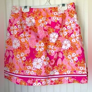 Island Republic Skort (Sz 2) Floral Hawaiian Tropical Print;Excellent Condition